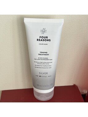 Four Reasons Color Mask Toning Treatment, Color Deposit, SILVER- 6.76oz No Seal